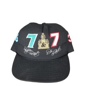 Vintage Nascar Hat 7 & 7 Petty Earnhardt 7 Time Winston Cup Champions